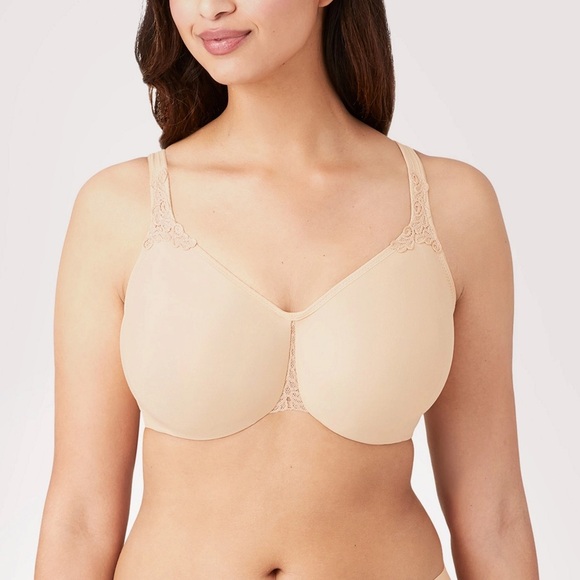 Wacoal Other - Wacoal Bodysuede Ultra Full Figure Seamless Underwire Tan Bra 85814 - Size 38DDD